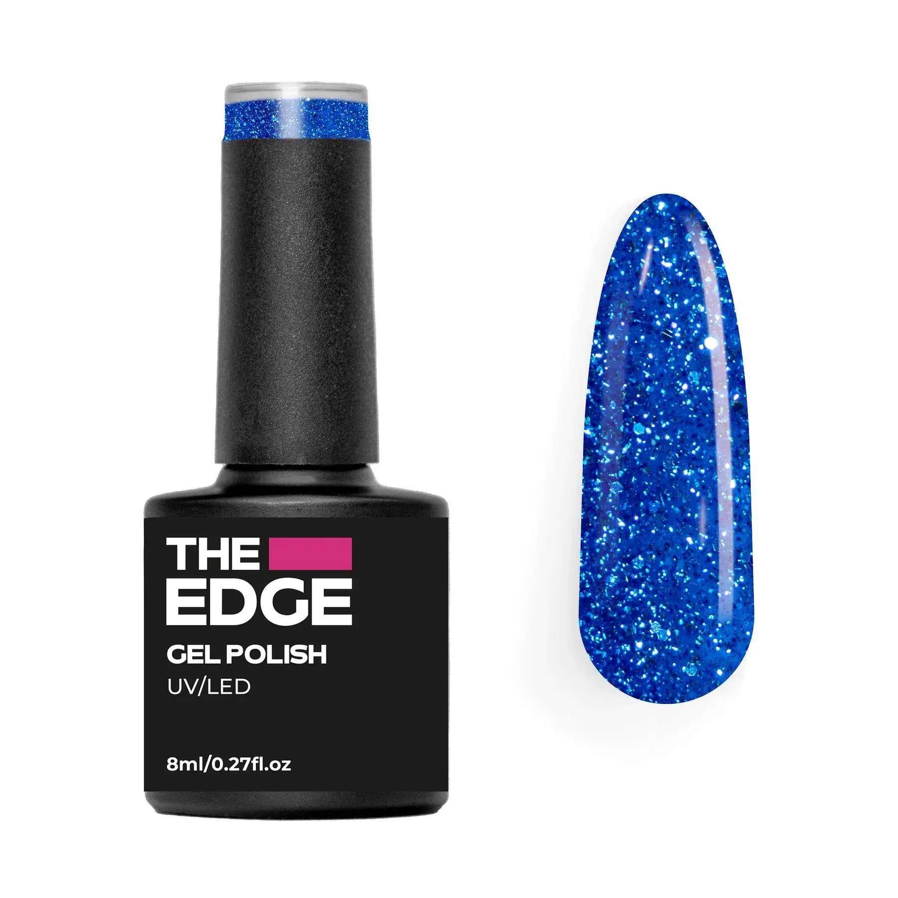 The Edge The Ocean Blue Glitter Gel Polish 8ml