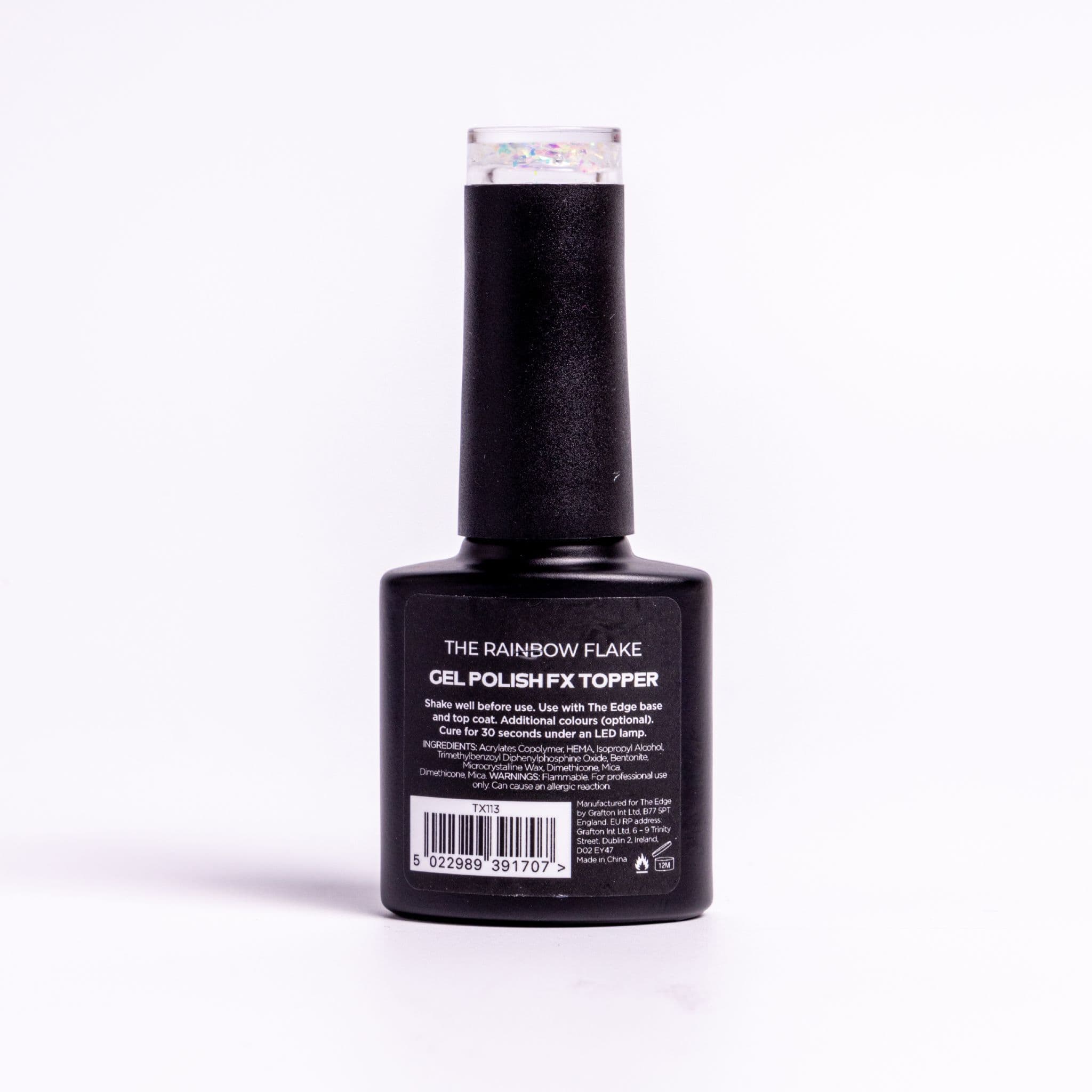 The Edge The Rainbow Flake Topper (FX) Gel Polish 8ml