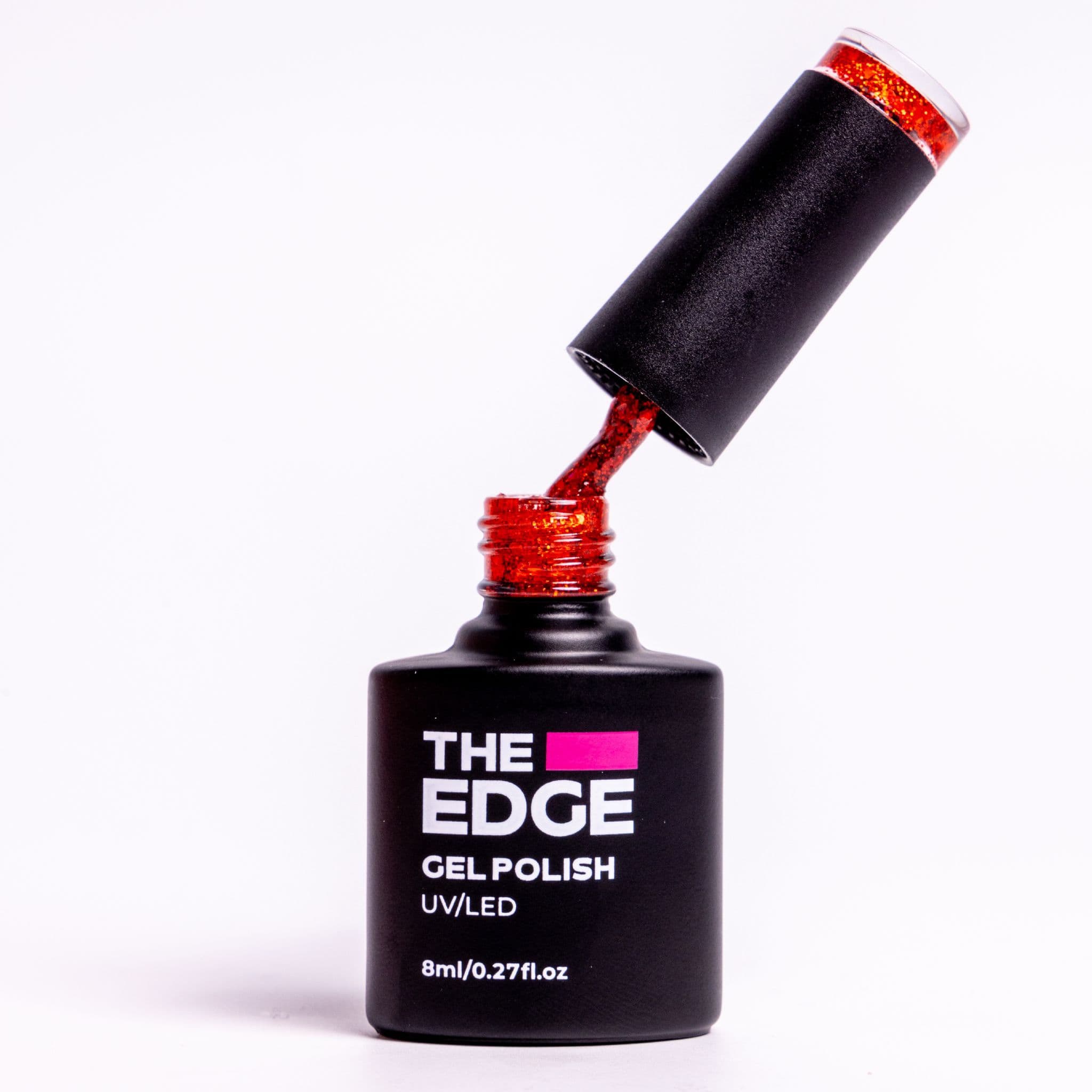 The Edge The Red Glitter Gel Polish 8ml