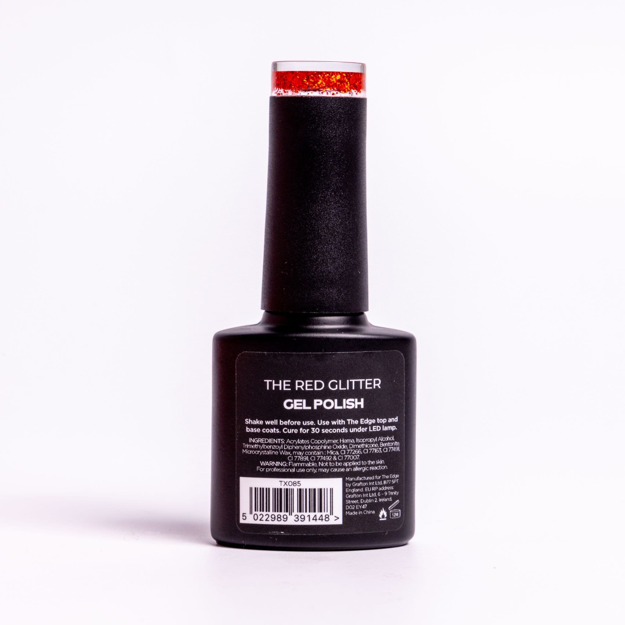 The Edge The Red Glitter Gel Polish 8ml
