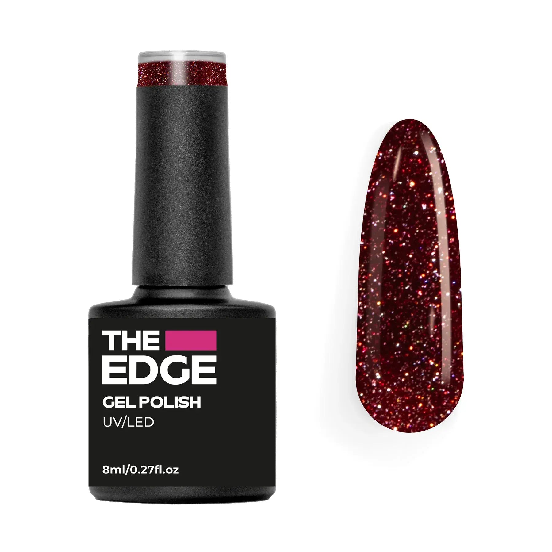 The Edge The Rouge Glitter Gel Polish 8ml