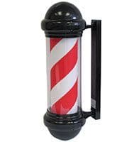 Traditional Barber Pole Electric 240v - Black, Red & White