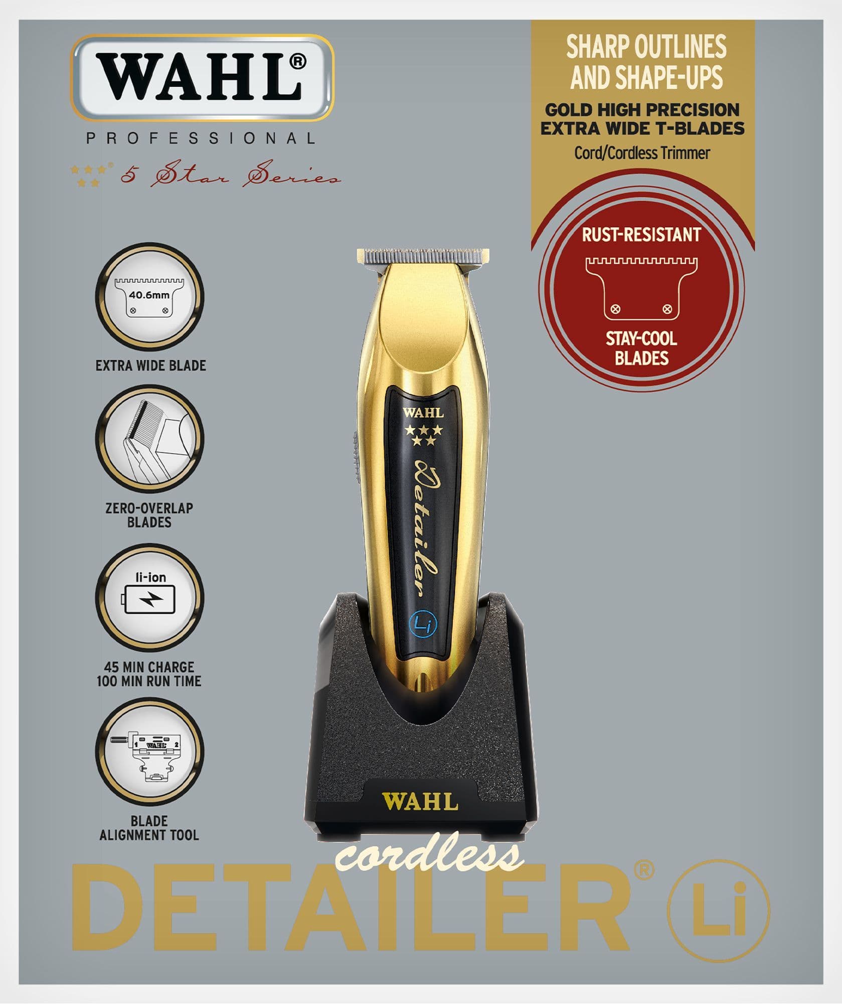 Wahl Gold 5 Star Cordless Detailer